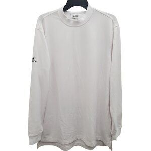 Adidas ClimaLite Men's White Black Troon AZ Golf Club Long Sleeve Active Top L